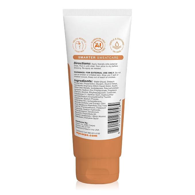 Carpe Feminine Sweatcare Intimate Deodorant - pH Balanced, 24Hr Moisture & Odor Control Whole Body Deodorant for Women - Gynecologist Tested & Safe for Private Parts - Vanilla Peach - 3oz
