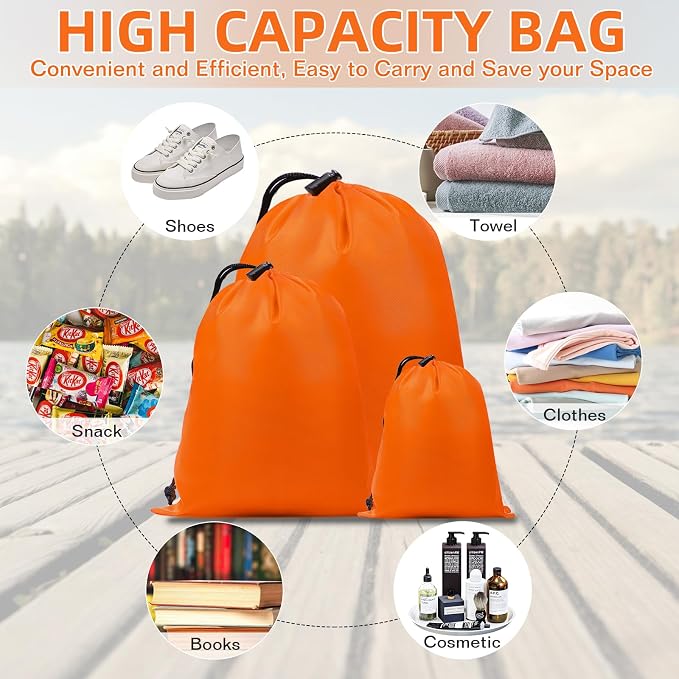 iMucci Upgrade Drawstring Bag Sack Nylon Bag Ditty Bag for Gym Traveling, Hiking, Yoga, Shopping