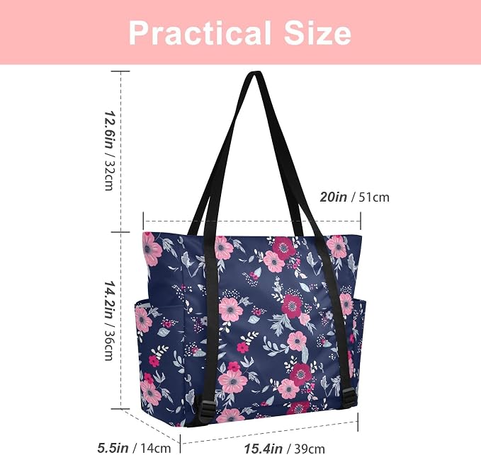 MCHIVER Yoga Bag for Women Men Large Yoga Mat Bag with Adjustable Strap Workout Bags Totes for Pilates Yoga Travel