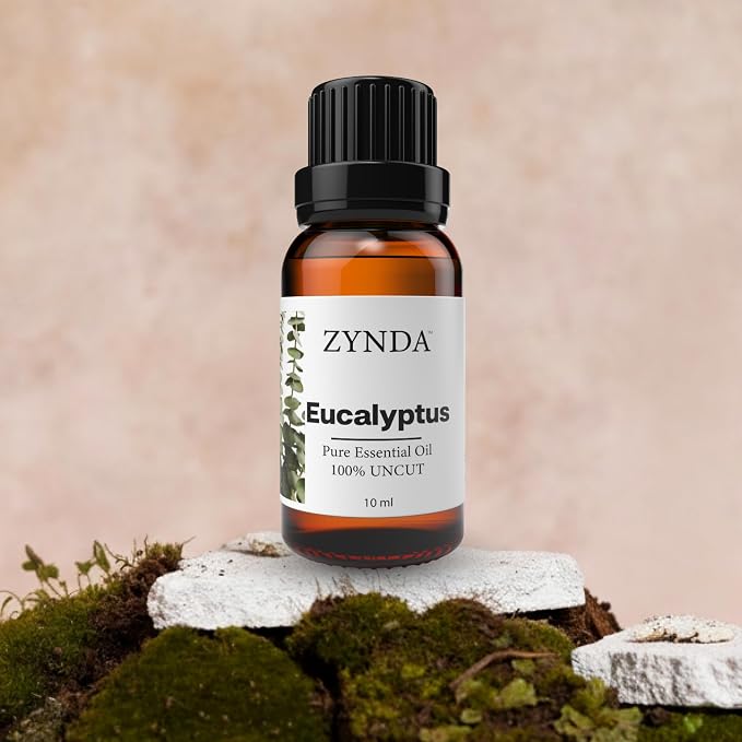 Eucalyptus Essential Oil 10ml – 100% Pure, Uncut & Steam Distilled Eucalyptus Oil for Diffuser, Skin Care, Hair, and Aromatherapy – Authentic, Fresh, Invigorating Aroma