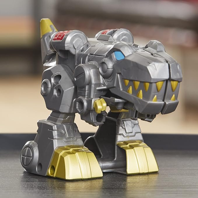 Transformers Classic Heroes Team Grimlock Converting Toy, 4.5-Inch Action Figure, Preschool Toys, Ages 3+ (Amazon Exclusive)