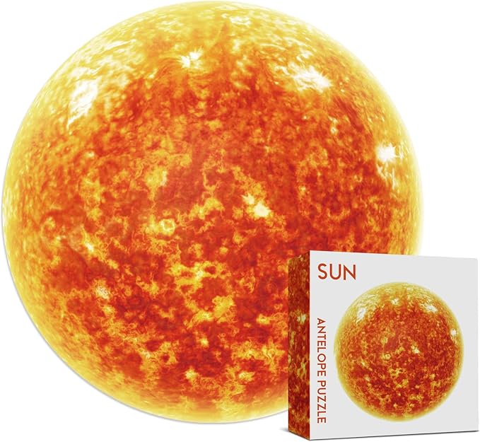 Antelope 3 in 1 1000 Piece Round Puzzle Bundle - Earth, Space, and Moon With Sun - Planet and Space Jigsaw