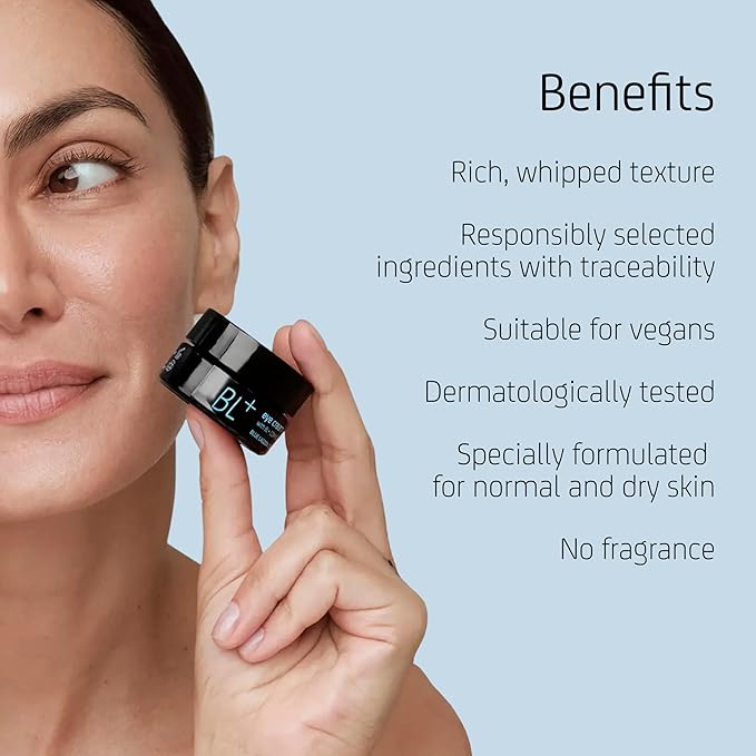 Blue Lagoon Skin Science - Natural BL+ Eye Cream | Sustainable, Bioactive Luxury Skincare (0.5 oz | 15 ml)