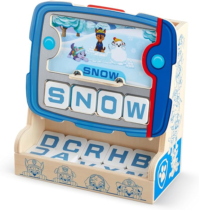 Melissa & Doug PAW Patrol Wooden See & Spell Pup Pad Game - FSC Certified