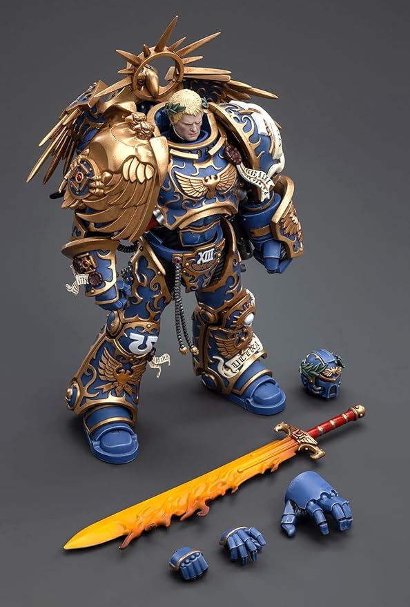 JOYTOY Warhammer 40K 1/18 Action Figures, Ultramarines Primarch Roboute Guilliman Perfect for Collectors & Decor, Ideal Gift for Birthdays, Christmas, Character Figure - JT6342