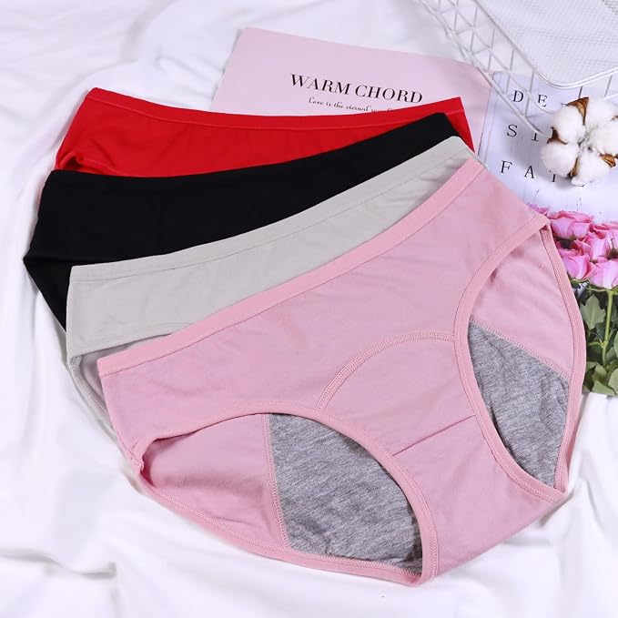 Demifill Teen Girls Period Underwear Cotton Soft Women Panties For Teens Briefs