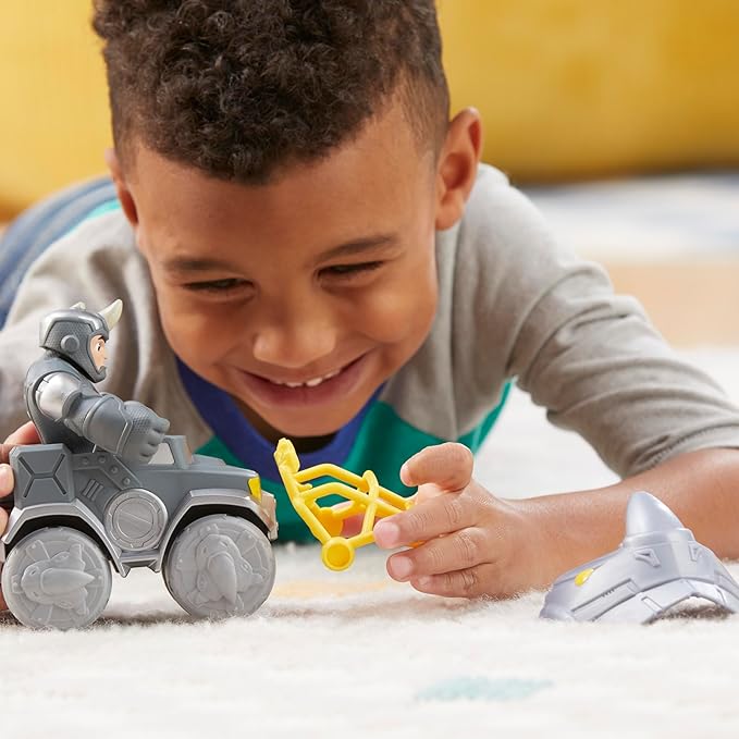 Spidey and his Amazing Friends Marvel Rhino Wrecker Toy Set with Action Figure and Vehicle, Preschool Super Hero Toys for Kids 3 and Up