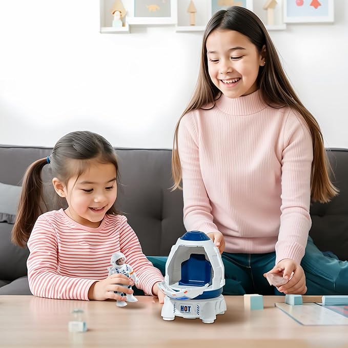 Concentration, Focus Toys , Space Rocket Ship Rocketship Small Spaceship Kids Astronaut Toy, Rocket, Educational, Concentration, Learning, Outer Space Toy, Gift for 3-8