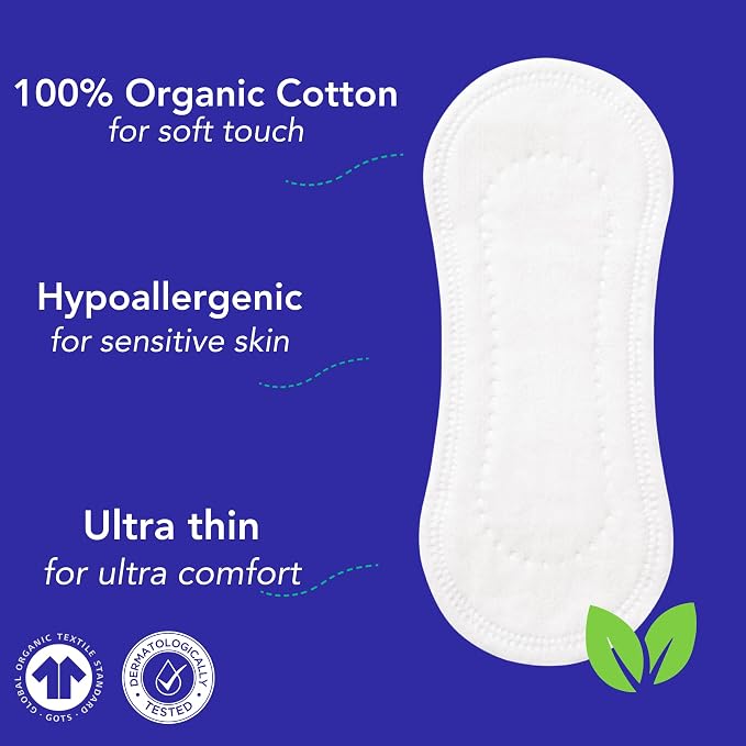 Marlow | Organic Cotton Top Sheet Liners | Plastic & Toxin Free | 72 Count