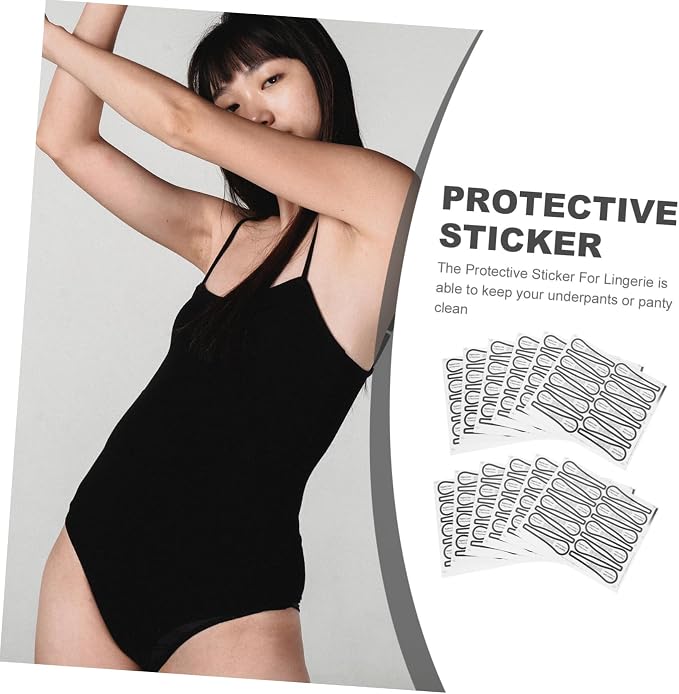 Lurrose 100pcs Protective Stickers for Swimwear Adhesive Panty Liner Decals No Harm to Skin