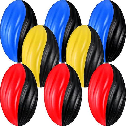 Lewtemi 8 Pcs Mini Footballs for Kids Spiral Soft Foam Footballs Bulk Kids Mini Toy Sports Birthday for Indoor and Outdoor Play Party Favors(Fresh Colors)