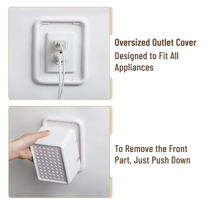 Bates Extra Large Baby Safety Outlet Box, Plug Covers for Electrical Outlets, Child Proof Socket Covers