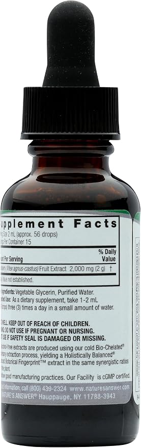 Nature's Answer Vitex Berry | Supports Healthy Female Hormonal Balance | Alcohol-Free, Gluten-Free, Kosher Certified & No Preservatives 1oz