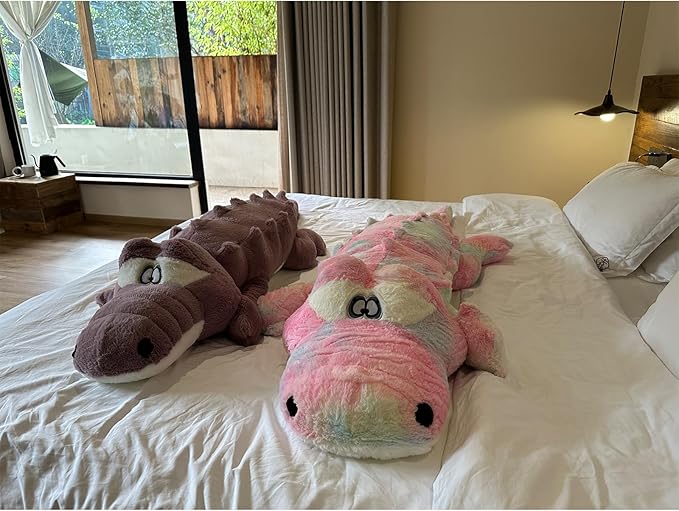 Hofun4U Alligator Plush Pillow, 61 inch Alligator Stuffed Animal, Home Decor Christmas Valentine’s Birthday Gift for Boys Girls Adults Kids