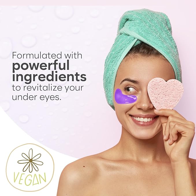 BLOOMORA Retinol & Collagen Under Eye Patches (30 Pairs) - For Dark Circles & Puffy Eyes - Eye Care Mask