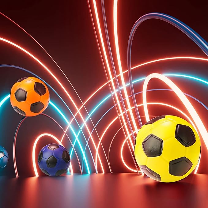 Jerify 4 Pcs Sports Foam Soccer Ball 6.5 Inch Soft Soccer Foam Ball for Kids Teens Adults Indoor Practice and Backyard Play Beach Swimming Pool Mini Sport Sensory Stress Gift