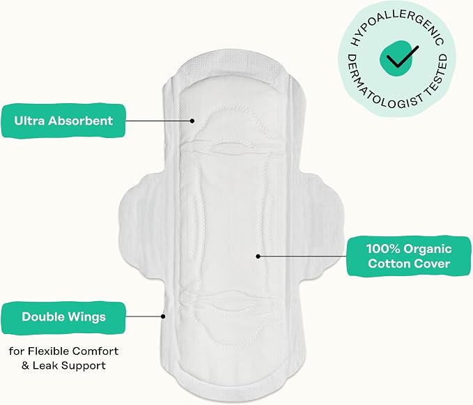 The Honey Pot Company - Herbal Pads for Women - Regular & Everyday Liners Bundle - Infused w/Essential Oils for Cooling Effect & Cotton Cover - Sanitary Pads - Feminine Care