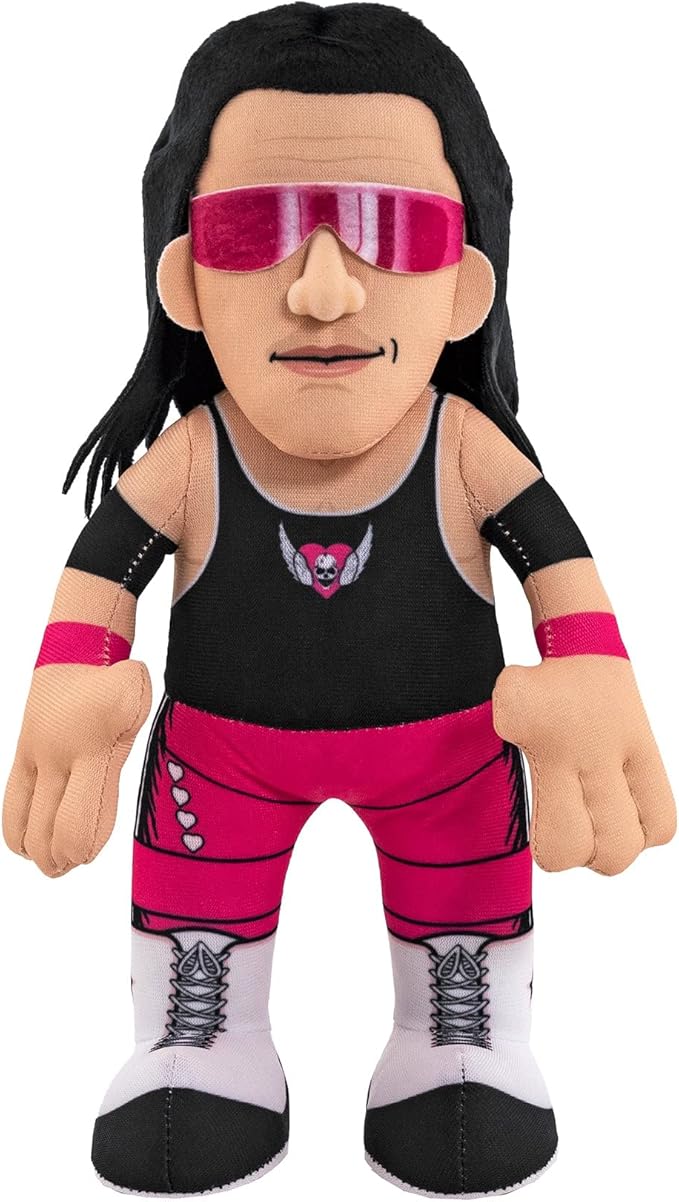 Bleacher Creatures WWE Legend Bret The Hit Man Hart 10" Plush Figure- A Wrestling Star for Play or Display