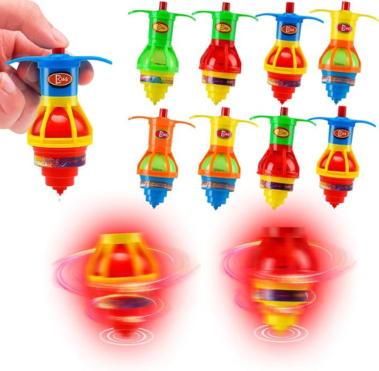 20PCS Starhig Light Up Spinning Tops, LED Light Up Flashing Spinning Tops，Gyroscope Novelty Bulk Toys Party Favors
