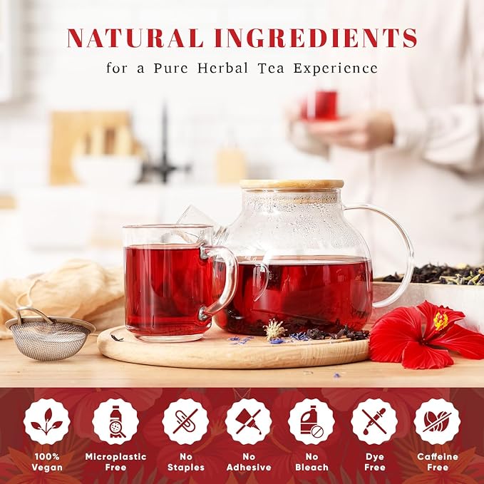 Oxify Organic Hibiscus Herbal Loose Tea- 16 oz (16 oz, Hibiscus)