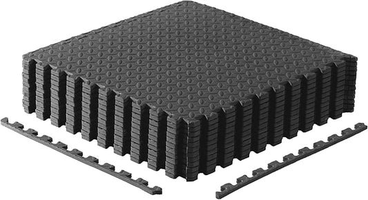 CAP Puzzle Exercise Mats | 1/2” Thick EVA Interlocking Foam Tiles for Home Gym Flooring | Multiple Options