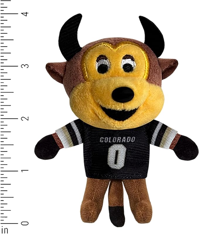 Bobbi-Dobbiez Attachable Plushie University of Colorado Chip Mascot – Attaches to Backpacks, Bags, Shoes, Water Bottles, and More