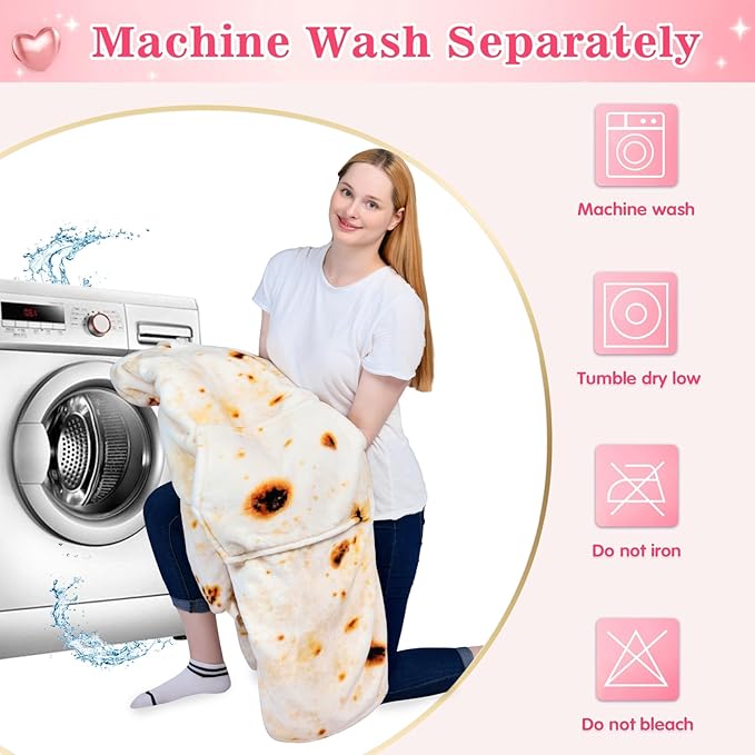 Waitu Wearable Blanket Sweatshirt Gifts for Women and Men, Warm and Cozy Giant Blanket Hoodie, Thick Flannel Blanket with Sleeves and Giant Pocket - Burritos