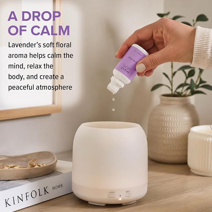 MOXE Lavender Aromatherapy Gift Set, 100% Pure Essential Oil, Shower Steamer Spray, Portable Nasal Inhalers, Diffuser Essential Oil, Sinus & Congestion Relief, Therapeutic Grade, Made in USA