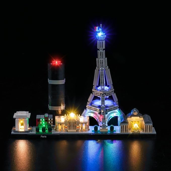 LED Lighting Compatible with LEGO 21044 Paris City Skyline - JUST Lights, Light Kit Compatible with LEGO Architecture 21044 Paris, NOT Included The Model Set