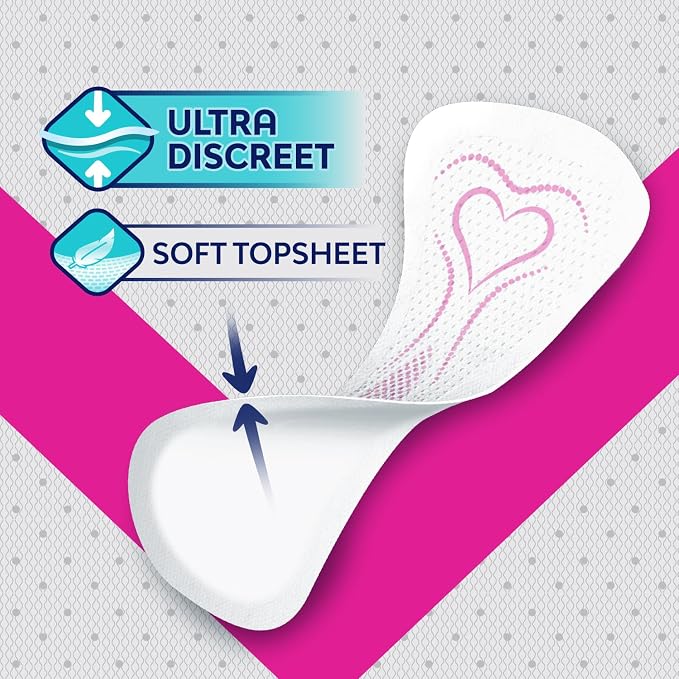 Saba Diarios Ultra Thin Multishape Pantiliners, Flexible & Versatile Panty Liners, 8-Pack of 30 Pads (240 Count)