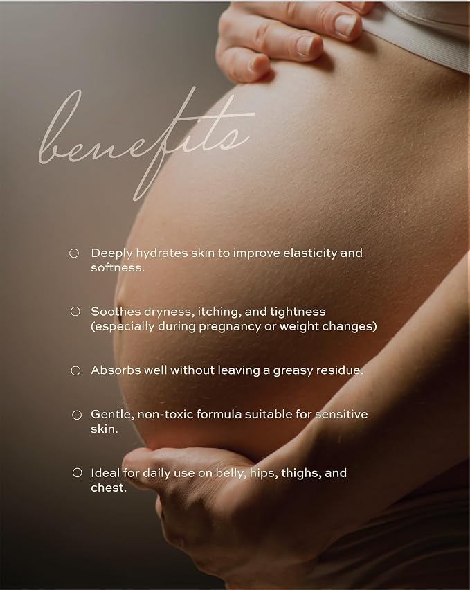 Promise Stretch Mark Prevention Kit, Scars and Dry Skin, Ultra-Hydrating Stretch Mark Cream and Stretch Mark Oil for Pregnant Women, Vegan, Non-Toxic, Set