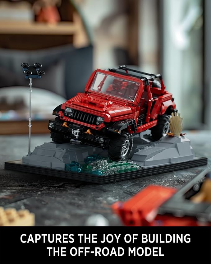 Nifeliz Wrange Pick-up car Model Building Set, Unique Off-Road Car Building Toy for Adults, Display Model Set for Adult Gift Giving (1,993 PCS, NF10281)