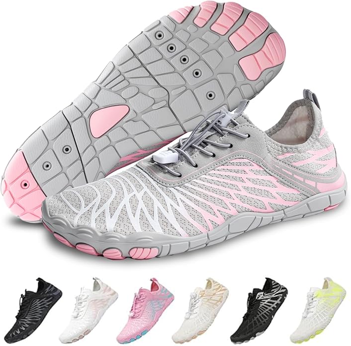 Barefoot Shoes for Women & Men, Grounded Walking Hiking Barefoot Shoes, Wide Toe Box Non-Slip Water Athletic Footwear, Comfortable Vitality Barefoot Footwear, Trail Running Sneakers Unisex