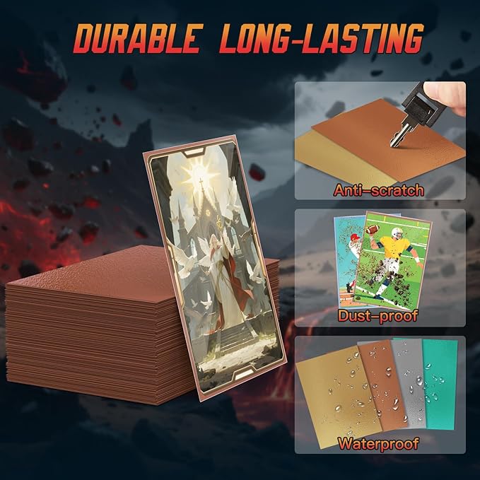 600ct Matte Card Sleeves - Premium Card Protectors for Trading Cards, MTG, TCG,Magic, and Collectible Card Games - Soft Touch Finish for Smooth Shuffling and Handling