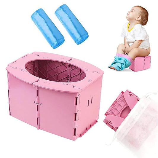 Portable Potty for Toddler,Travel Potty for Kids，Travel Potty for Car，Apply toCamping, Tourism, Outdoor, Indoor