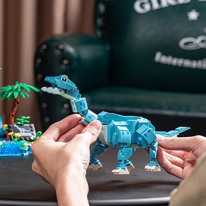 Dinosaur World Building Block Set,Brachiosaurus Dinosaur Park Sets for Boys and Girls 8-12,Brachiosauru Building Sets,Home or Office Décor Sets for Boys 8-14(559pcs)