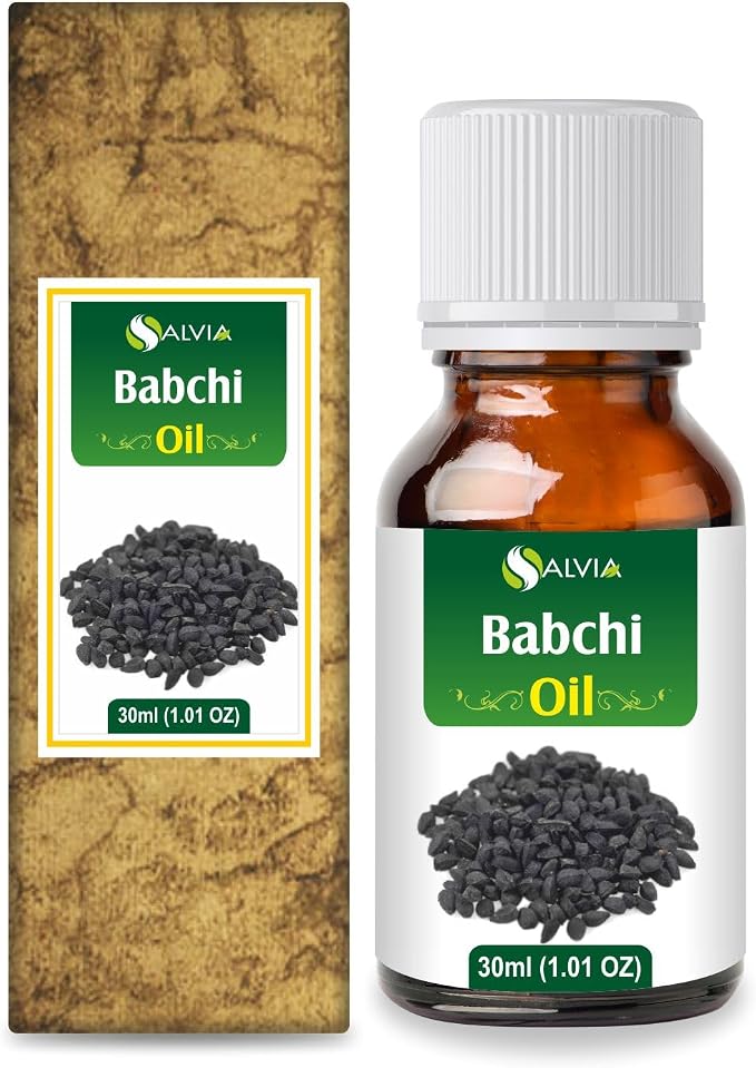 Salvia Babchi Oil Cosmetic Grade (30 ml / 1.01 fl oz) with Dropper - for DIY Skin and Hair Care Ideal for Serums Balms Massage Oils and Beauty Formulations