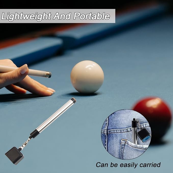 LAKE OF FIRE Pool Cue Chalk Holder – 2-in-1 Billiard Accessory with Pool Chalk Holder & Cue Tip Tool