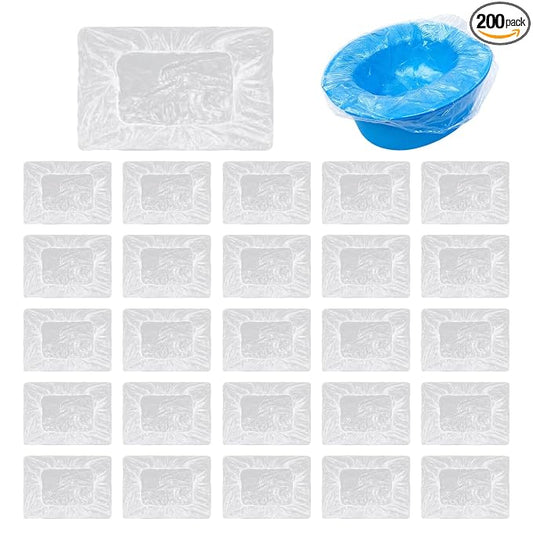 200 Pcs Potty Liners for Summer Infant My Size Potty Pro, Disposable Potty Bags with Elastic Edge, Easy-Clean Design for Toddler Training, Fits Most Potty Chairs, Portable Toilets & Travel Potties