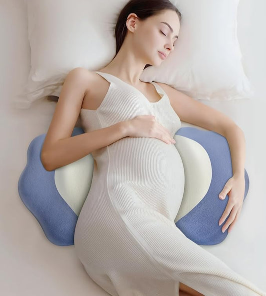DONAMA Ergonomic Memory Foam Pregnancy Pillows for Sleeping, Side Sleeper Maternity Pillow Support for Back Belly HIPS, Adjustable Wedge Pillow for Pregnant Women, Side Sleeping Pregnant Pillows