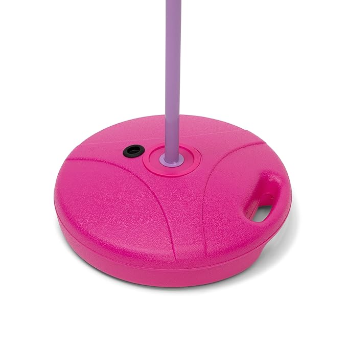 Delta Children - Disney Minnie Mouse Kids Basketball Hoop Set, Height Adjustable Toddler Basketball Goal with Stand, Indoor Outdoor Sports Toy, Includes Ball and Pump, Pink