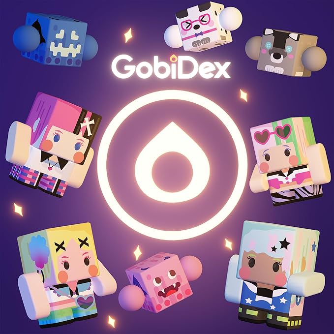 GobiDex 8PCS Magnetic Figures Playset, Travel Toys with Rotatable Animal and Character for Kids & Toddlers, Compatible with Magnet Building Blocks, Educational Sensory Pretend Play Gift