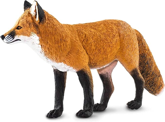 Safari Ltd. Red Fox Figurine - Detailed 7" Plastic Model Figure - Fun Educational Play Toy for Boys, Girls & Kids Ages 3+