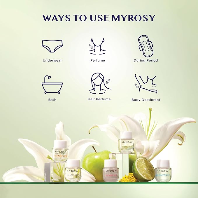 My Best Self Deodorizing Perfume Oil for Women - Dermatologist Approved- Intimate Fragrance- Hypoallergenic, Long Lasting, Alcohol & Paraben-Free, Odor Control, Fragrance Oil for Feminine Area