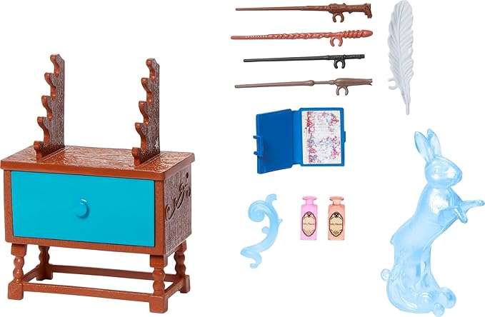 Mattel Harry Potter Toys, Diagon Alley Collectible Shops, Ollivanders Wand Shop, 10 Movie-Inspired Accessories with Surprises