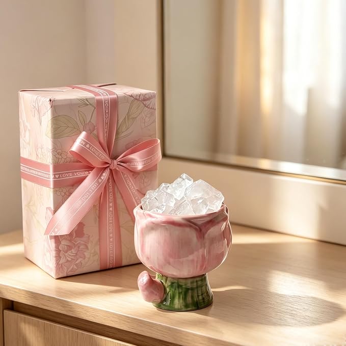 Tulip Crystal Stone Aroma Diffuser,Aromatherapy Diffuser for Home, Bathroom, Office, Home Decor,Perfect for Meditation Reflection Bedroom Decoration (No Essential Oils)