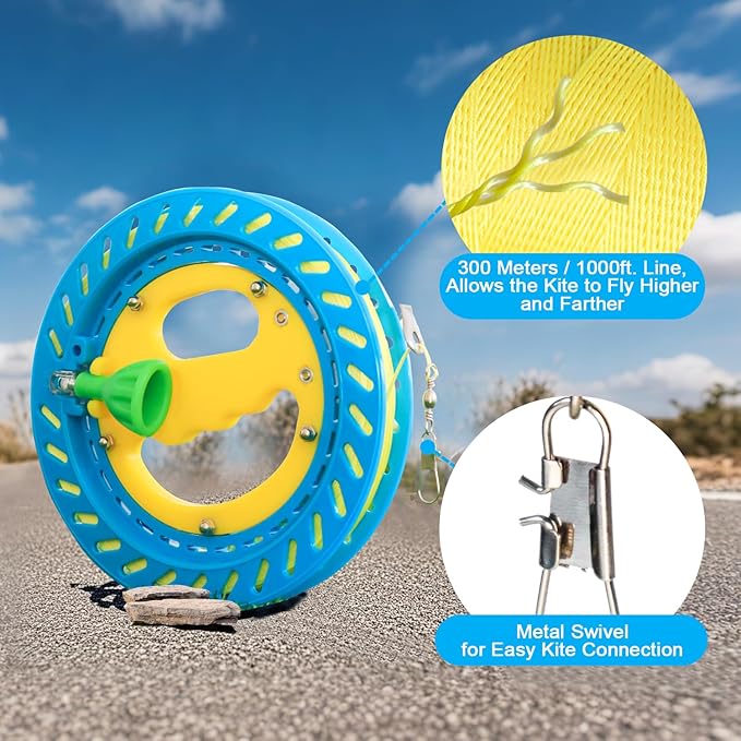Xida Octopus Kite for Kids Ages 4-8, Professional Kites for Beginners and Adults, Easy to Fly Beach Kites for Boys and Girls, Long Colorful Tail with 200ft Line, Large Kite for Outdoor Family Games