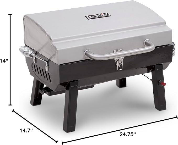 Charbroil 1-Burner Portable Gas Grill, Stainless Steel - 465640214