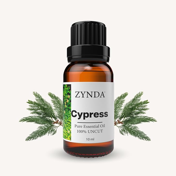 Cypress Essential Oil Organic – 100% Pure, Natural & Uncut | Premium Cypress Oil for Skin, Hair & Diffuser | Fresh Woody Aroma | Lab-Tested Essential Oils – Made in USA, 10ML