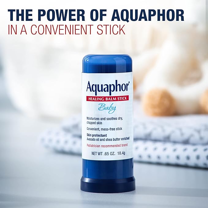 Aquaphor Baby Healing Balm Stick With Avocado Oil and Shea Butter, 0.65 Oz Stick (Pack of 12)